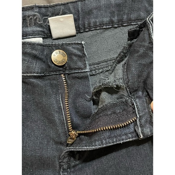 Joe Fresh Girls Kids Dark Denim Skinny Jeans SZ 12 Zip Front Pockets - Picture 6 of 6